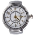 thumbnail image 4 of 1pc Elegante Reloj de dedo Mini anillo de moda Reloj de cuarzo Joyas para mujeres Hombres (Plata), 4 of 5