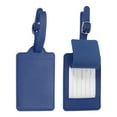thumbnail image 1 of Etiquetas de equipaje Uxcell, etiquetas de equipaje de cuero PU, identificador de etiquetas para maletas, accesorios de protección de privacidad para equipaje, barcos, azul oscuro, 1 of 6