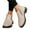 Beige, variant on Ankle Boots for Women Low Heel Suede Platform Heeled Short Booties Chunky Heel Side Zipper Round Toe Lug Sole Fall Boots Non Slip Outdoor Walking Shoes Gray