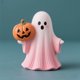 thumbnail image 5 of Adorno de calabaza fantasma para Halloween, regalo para festival, artesanía de resina., 5 of 6