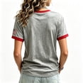thumbnail image 4 of 9/11 25th Anniversary Shirt Tshirts Shirts for Women Never Forget 911 Patriotic American Flag Memorial Day Graphic T-Shirt Gray XXXL, 4 of 4