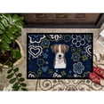 thumbnail image 3 of Carolines Treasures BB5053JMAT 24 x 36 in. Blue Flowers Jack Russell Terrier Indoor or Outdoor Mat, 3 of 4