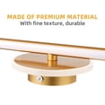 thumbnail image 4 of SHISUYAN Led Mirror Lamp Golden For Bathroom Vanity With Lights 1Set 15.7X2.4X5.1In, 4 of 8