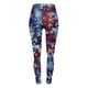 thumbnail image 3 of Gibobby Flare Leggings Leggings deportivos estampados del 4 julio para mujer Pantalones yoga（Azul marino， M), 3 of 5