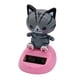 thumbnail image 4 of 2 paquetes de juguetes de baile solar gato adorno de coche con energía solar decoración de fiesta de Halloween gris Sunnimix Lindo gato bailando, 4 of 8