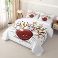 thumbnail image 3 of Homewish Star Bowling Strike Twin Quilt Set, Sport Twin Coverlet Set for Boys and Girls, 2pcs, 1 Comforter and 1 Pillowcase, 3 of 7