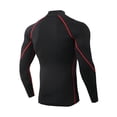 thumbnail image 3 of FASHIONWT Men Athletics Sports Undershirts Fitness Mock Neck Tall Male Long Sleeve Gym T-Shirt, 3 of 3