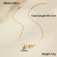 thumbnail image 2 of NICKSUN 18K Gold Plated Stainless Steel Ocean Beach Charm Necklace, Dopamine Colorful Enamel Starfish Seashell Daisy Pendant Necklace, Summer Vacation Boho Coastal Clavicle Jewelry for Women, 2 of 4