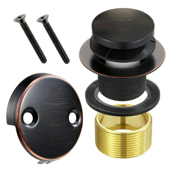 Easy Installs Bath Tub Drain Conversion Assembly Modern Bathtub Drain Overflows Trim with Tip Toe Designings Upgrades