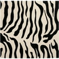 thumbnail image 6 of SAFAVIEH Soho Frazier Zebra Striped Wool Area Rug, Beige/Black, 7'6" x 9'6", 6 of 9