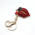 thumbnail image 3 of Llaveros de mujer para mujer, llavero de labios rojos brillantes para bolso de niña o colgante de coche, 3 of 5
