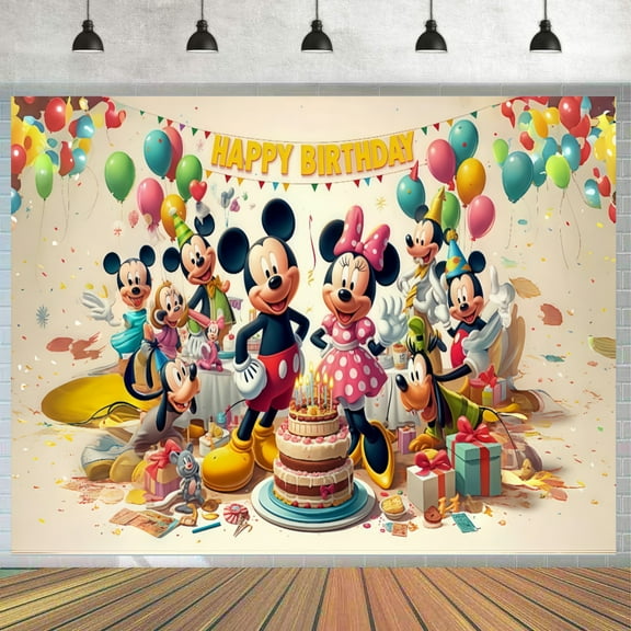 Mickey Theme Party Banner 71*43 inches
