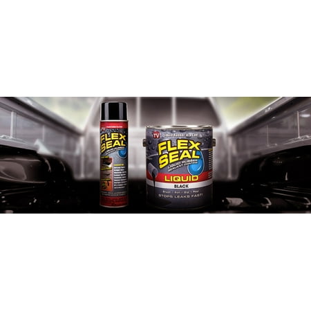 Flex Seal Automotive Aerosol Liquid Rubber Sealant Coating, 14 oz, Black