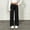 Black1, variant on Girls Slim Sweatpants Size 5-15 Solid Color Elastic Waist Wide Leg Casual Thin Sports Long Pants Everyday Wear Pink Size 5