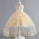 thumbnail image 4 of Vestido de niña Vestido de noche Vestido de cola Vestido de princesa sin mangas Falda de globo Falda de pastel Vestido de noche Disfraz, 4 of 5