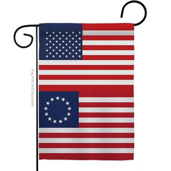 Americana Home & Garden G142828-BO 13 x 18.5 in. USA Betsy Ross American Historic Vertical Garden Flag with Double-Sided House Decoration Banner Yard Gift