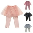 thumbnail image 5 of Zwiiyzr 2025 1-10Y Girls Footless Leggings With Skirts Multi-Color Elastic Pantskirt for Girls Tutu Skirt With Leggings Gray, 5 of 5