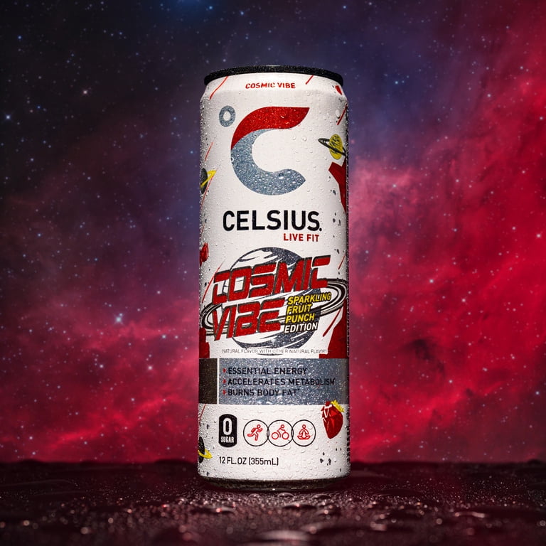 CELSIUS, Functional Energy Drink, 12 fl oz Can, Cosmic Vibe Pack