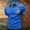 Blue, variant on Men's Rainbow Pride Polo Shirt with Liberty Statue Graphic and Button Placket Featuring Colorful Trim for Pride Month Parades LGBTQ+ Events Summer Parties or Daily Wear Green XXL