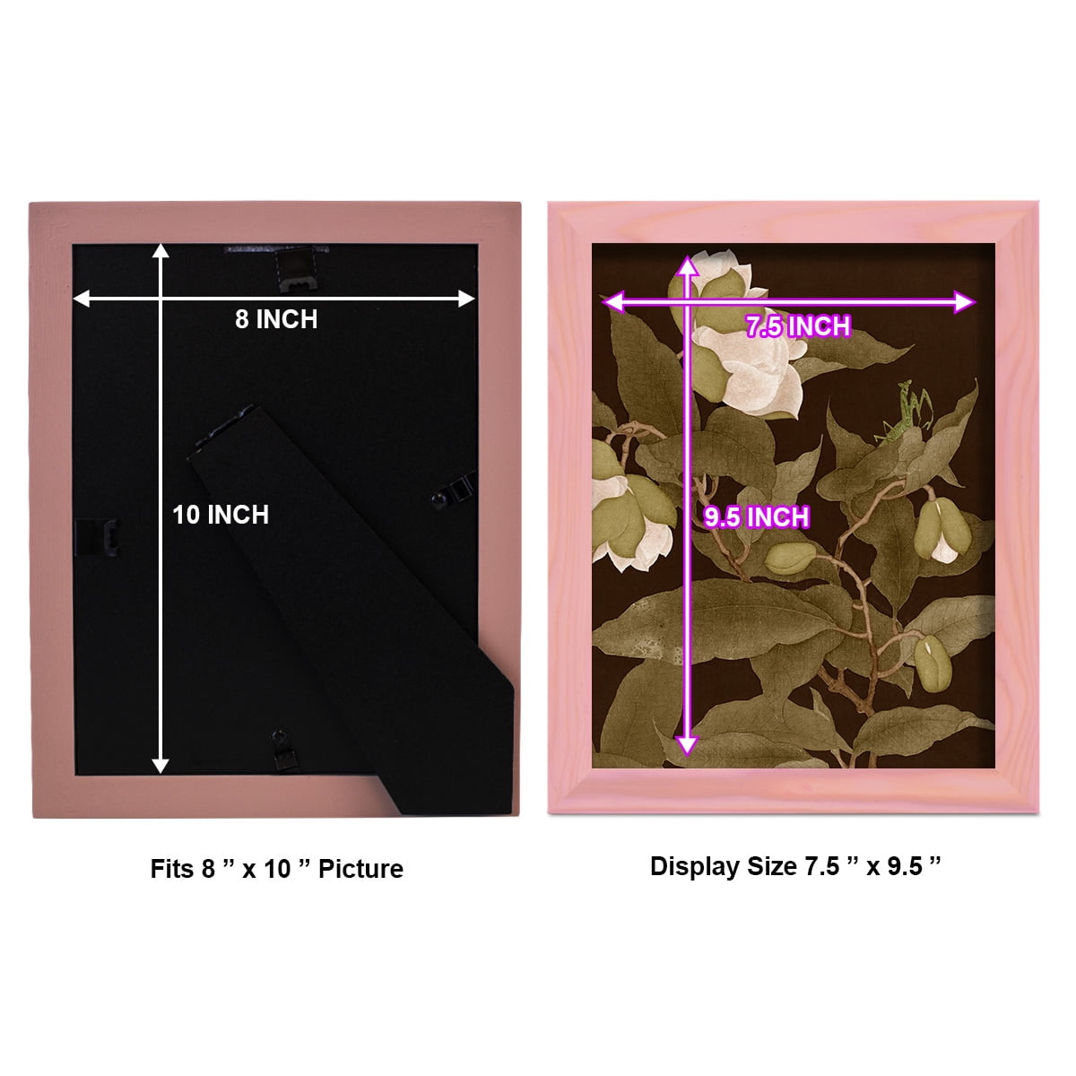 Asian Brocade I - Framed Print w/glass - Sunset Pink