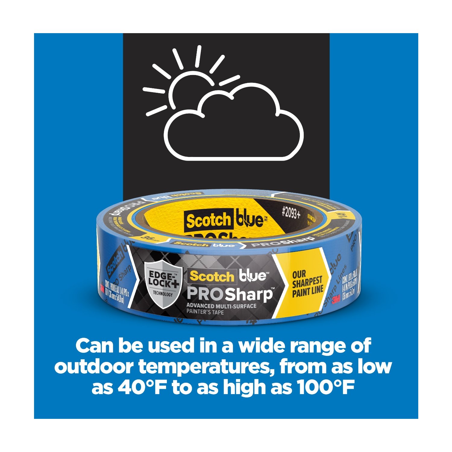 Scotch Blue PROSharp Painter's Tape, 2 Rolls photo 6