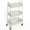 White, variant on edx 3 Tier Rolling Cart, Metal Utility Storage Cart with Lockable Wheels for Livingroom, Bathroom, Kitchen & Narrow Spaces,White