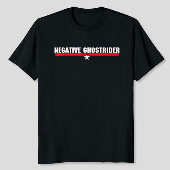 Negative Ghostrider 80's Movie Tee T-Shirt, Men's And Women's Graphic Tee 100% Cotton by TBun, Full Sizes S-5XL