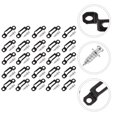 thumbnail image 6 of OUNONA 25 Sets Metal Wardrobe Connectors Furniture Fastening Buckles for Easy Installation and Secure Assembly, 6 of 6