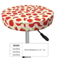 thumbnail image 4 of Fotbe Tomatoes And Chili Stool Covers Round,Waterproof Round Bar Stool Covers Bar Chair Covers Washable Stool Cushion Slipcover for 12-14 Inch Chair-14 inch, 4 of 7