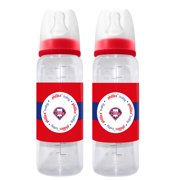 BabyFanatic Officially Licensed MLB Philadelphia Phillies 9oz Infant Baby Bottle 2 Pack