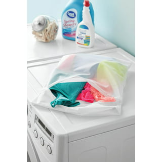 2 Pc White Mesh Laundry Bag 14 x 18 Wash Lingerie Delicates