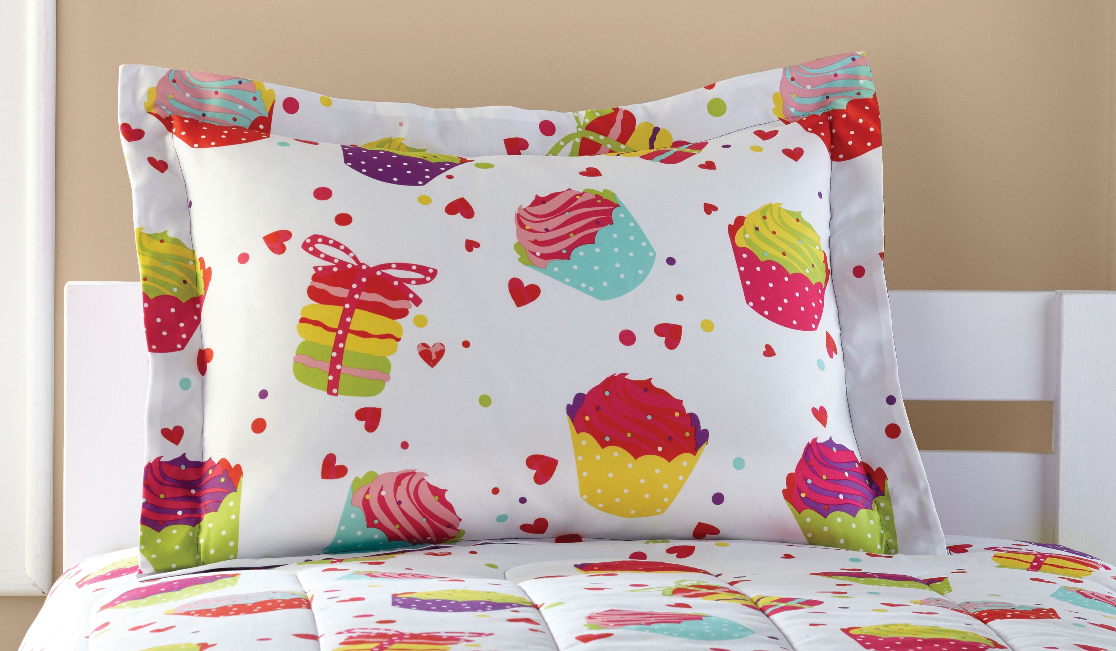 Mainstays Kids Cupcake Coordinated Bed In A Bag Full Size Bedding Mainstays Kids Cupcake Coordinated Bed In A Bag Full Size Bedding Set Comforter