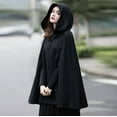 thumbnail image 2 of FRSASU Plus Size Women Coats Clearance Women Trench Coat Open Front Cardigan Jacket Coat Shawl Cape Cloak Mantle Plus, 2 of 7
