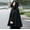 Black, variant on Cape Hooded Cardigans Cloak Women Trench Coat Cloak Hooded Long Open Front Cape Coats Poncho Batwing Poncho Cardigan