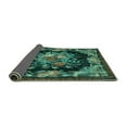 thumbnail image 2 of Ahgly Company Indoor Rectangle Medallion Turquoise Blue French Area Rugs, 5' x 8', 2 of 4