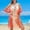 Orange, variant on qelini Beach Cover up for Women Sheer Sarong Cover Up Solid Color Beach Vacation Summer Tunic Swimsuit Cover Up