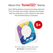 tonies Toniebox 2 Screen-Free Audio Player Full Play Bundle for Kids 1+ with Moana, Disney Quiz Kingdom Tonieplay Game and Controller - Cloud Pink