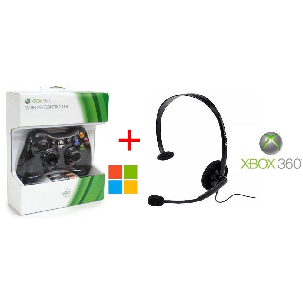 100 Official Genuine Microsoft Xbox 360 Wireless Controller Black plus