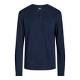 thumbnail image 5 of Free Assembly Men's Henley Shirt with Woven Placket, Sizes XS-3XL, 5 of 5