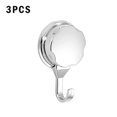thumbnail image 3 of Inteprter Gancho de ventosa de 3 piezas Gancho de almacenamiento de plástico ABS Soporte de suspensión de pared resistente para Juegos de accesorios de baño, 3 of 6