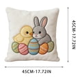 thumbnail image 3 of ddioayh Easter Theme Printed Cushion Covers Soft Breathable Fabric High Definition Printing 45x45cm with Concealed Zipper for Home Decor Sofa Bedroom Office Holiday Gift, 3 of 5