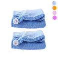 thumbnail image 2 of 2 Twist Microfiber Hair Head Wraps Magic Fast Dry Towel Drying Bath Hat Spa Soft, 2 of 5