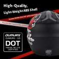 thumbnail image 5 of Oumurs DOT Motocross Motorcycle Helmet Open Face Off-road Dirt Bike ATV Helmet Unisex Adult Black M L XL XXL, 5 of 10