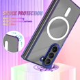 thumbnail image 3 of for Samsung Galaxy Z Fold 5 Case Crystal Gradient Clear Luxury Elegant Magnetic Case [Support for Magsafe] Camera Protector Soft TPU Shockproof Protective Galaxy Z Fold 5 Case -Blue Purple, 3 of 12