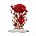 thumbnail image 2 of Escultura acrílica de árbol de rosas en forma de corazón – Soporte de mesa plano 2D con forma de árbol del amor, decoración bohemia para el hogar, adorno romántico para escritorio, letrero ind, 2 of 6