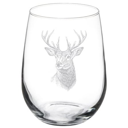 Wine Glass Goblet Gift Deer (17 oz Stemless)