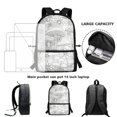 thumbnail image 6 of Uourmeti Polyester School Backpack Daypack with Mushroom Floral Pattern - Durable Large Capacity Bag for Students and Daily Travel, 6 of 6