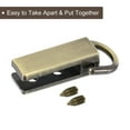 thumbnail image 4 of Bag Side Clip Buckle, 20Pack 0.28" Metal Suspending Handbag Strap Chain Connector (Bronze Tone, 26mm), 4 of 5