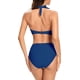 thumbnail image 2 of Sexy Halter para Mujer Bikini Superior Inferior con Estampado Floral Traje de Baño de Dos Piezas Lago azul-B XL Lago azul-B XL Xishao ropa, 2 of 2