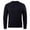 Black, variant on Qulqfy Bronze Men's Sweaters Pullover Basic Cable Knit Classic Stretchy Long Sleeve Winter Fall Crew Neck Sweater Plus Size Mens Undershirts 3XL